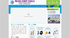 Desktop Screenshot of microformtools.com